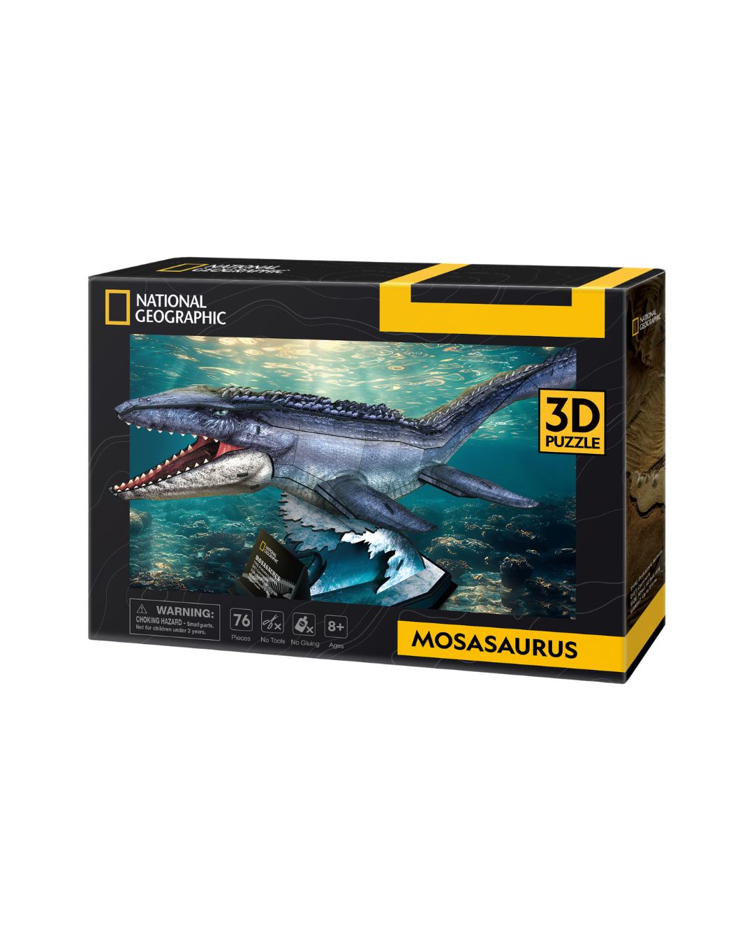 Cubic Fun National Geographic Mosasaurus 3D Puzzle – 76 Pieces
