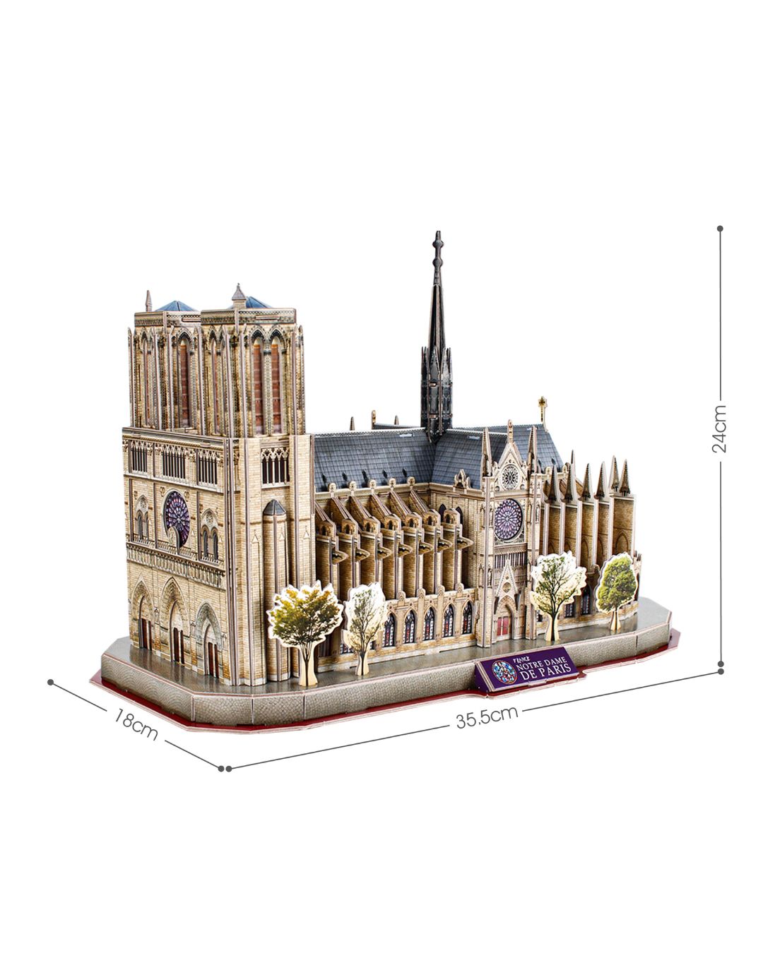 CubicFun Notre Dame de Paris 3D Puzzle – 128 Pieces