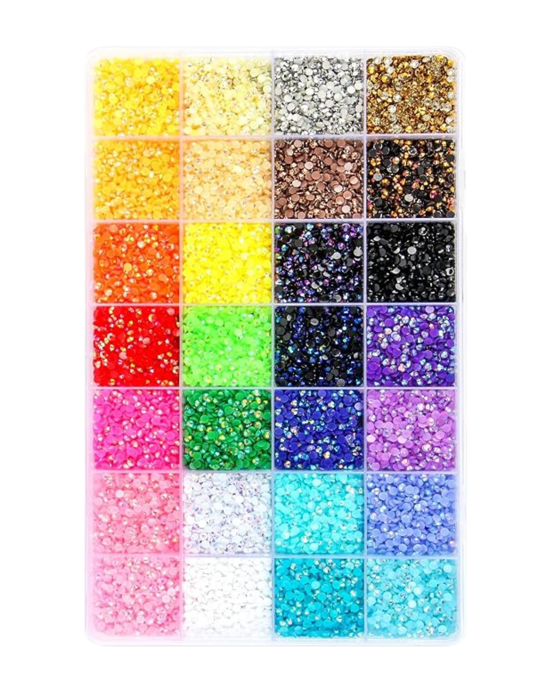 28-Color Jelly Resin Rhinestone Bedazzling Craft Kit