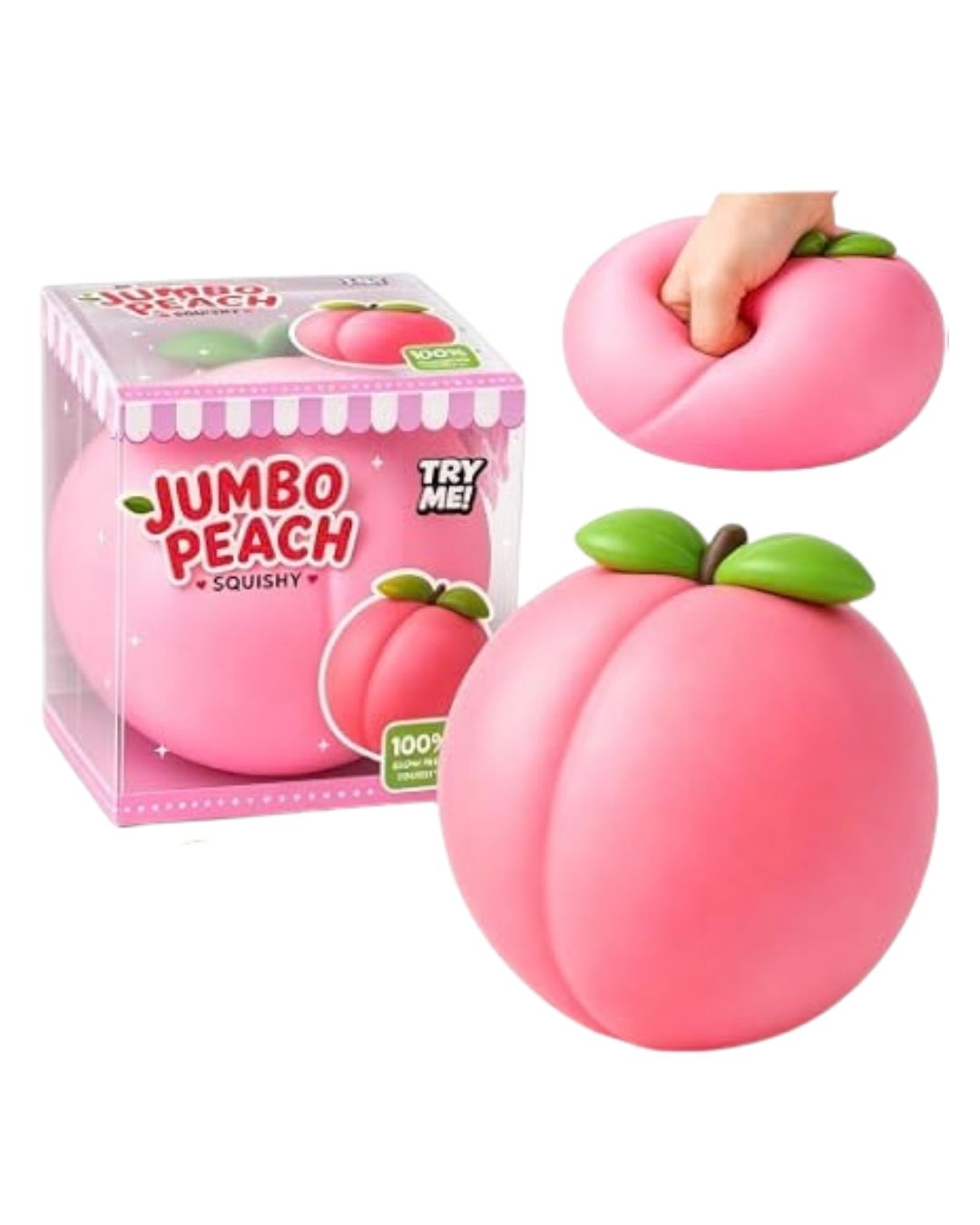 Jumbo Peach Slow-Rising Squishy Toy (Assorted)