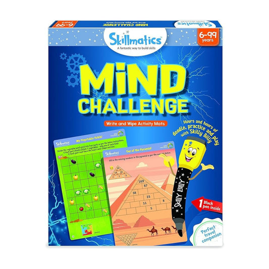 Skillmatics Mind Challenge Write And Wipe Activity Mats