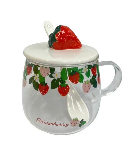 Strawberry Glass Mug