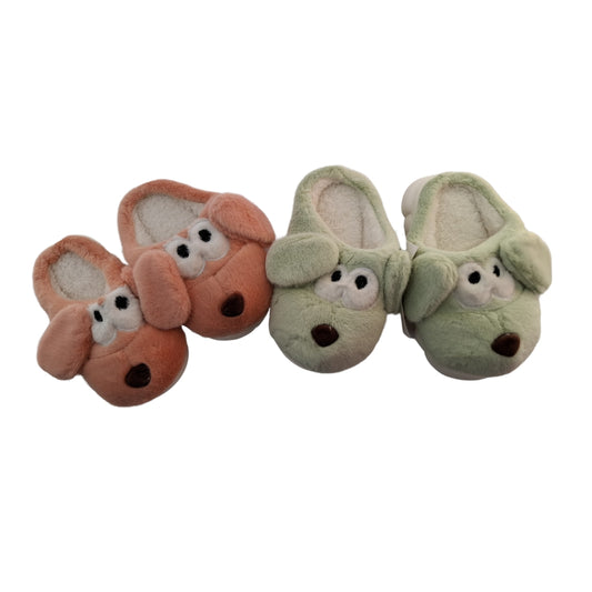 Puppy Plush Slipper (Size: 30-35 - Assorted)