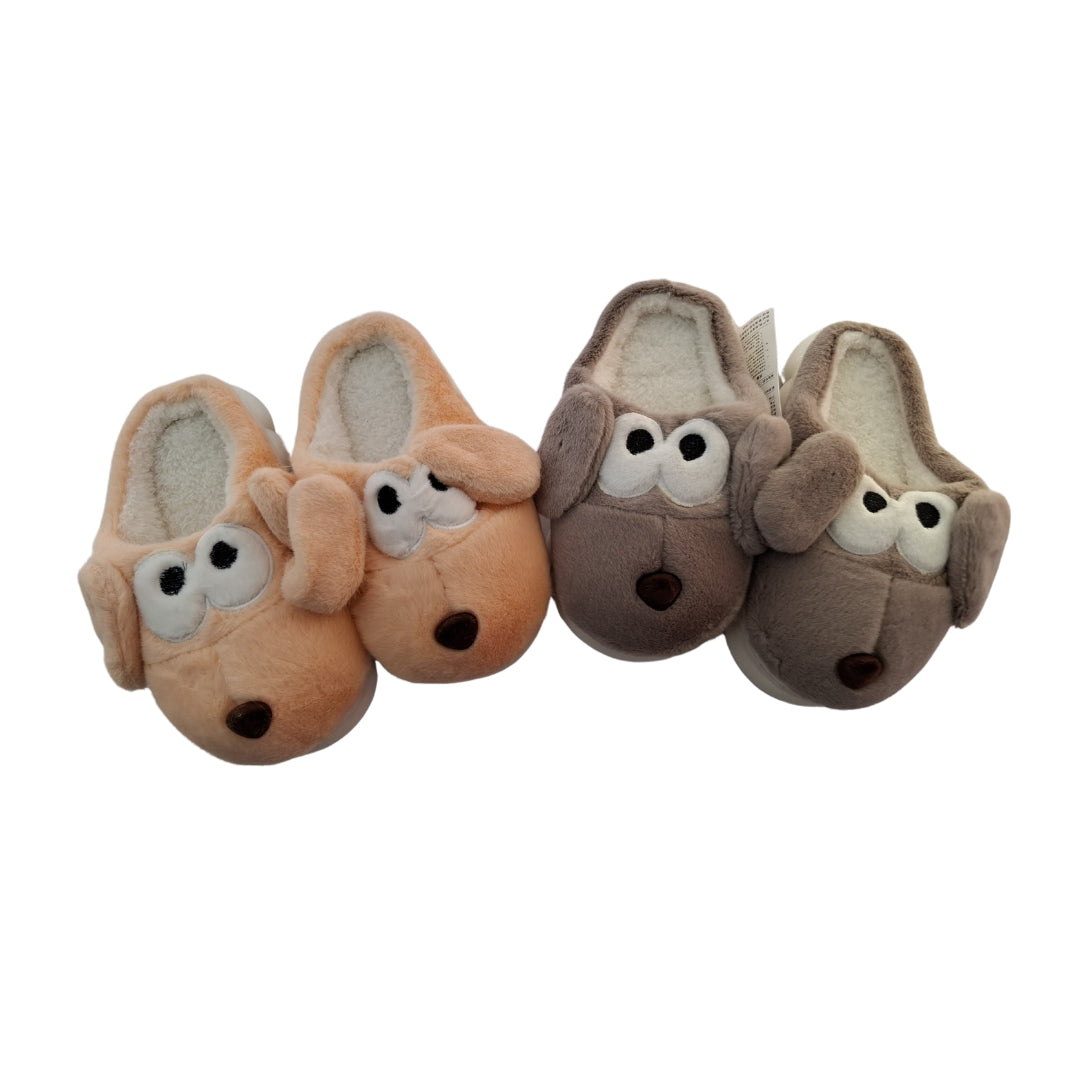 Puppy Plush Slipper (Size: 30-35 - Assorted)