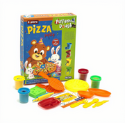 Perfumed dough kit with colorful packaging and play items on a white background