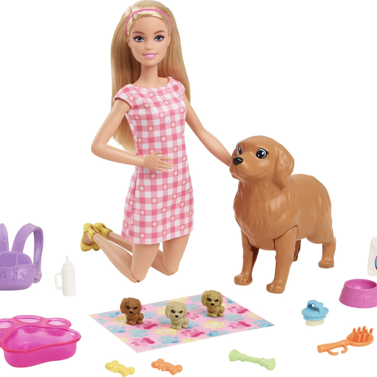 Barbie Newborn Pups Playset