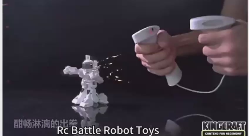 Load video: Remote-Control Battle Robots Set