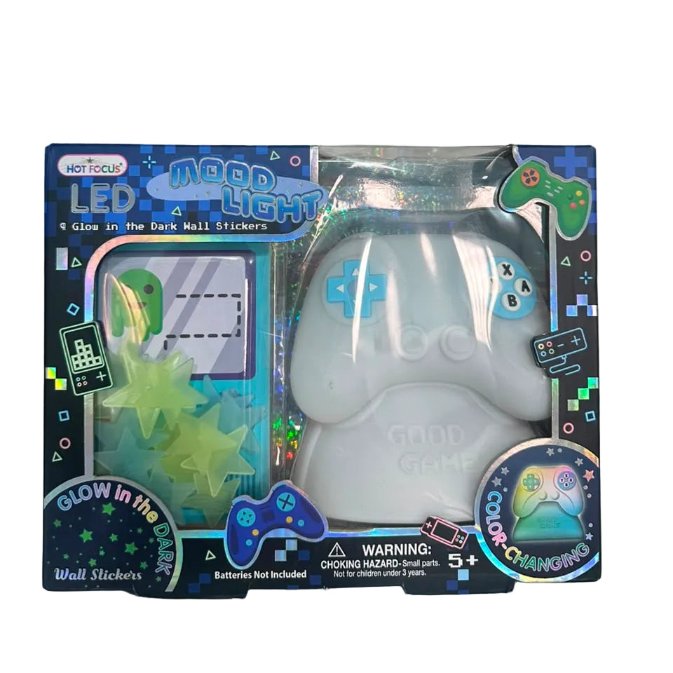 Hot Focus LED Mood Light with Glow-in-the-Dark Stickers