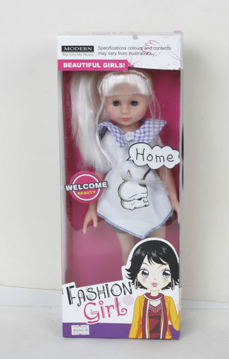 Picture of 14 Inch Doll White Dress