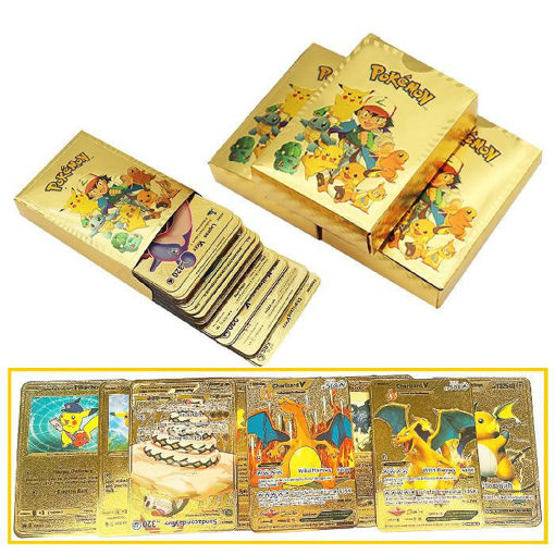 Picture of Gold Pokemon Cards