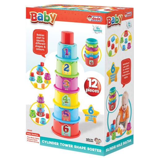 Picture of Baby Cylinder Tower Shape Sorter