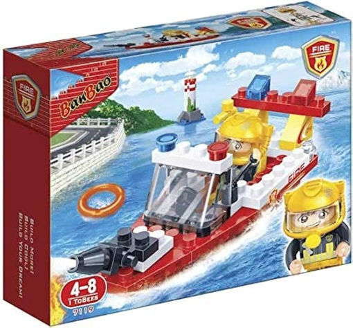 Picture of Fire Series  Fire Fighter Boat 58 Pcs