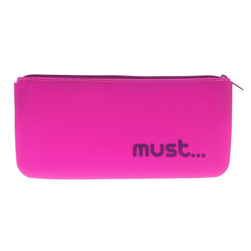 Picture of Must Silicone Pencil Pouch Focus Flat 4 Colours