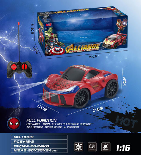 Picture of 1:16 Rc Car With Headlights Spider Man