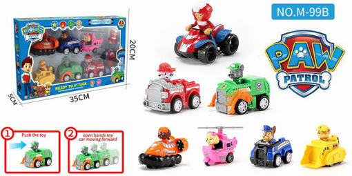 Picture of Paw Patrol Pull Back Car Set