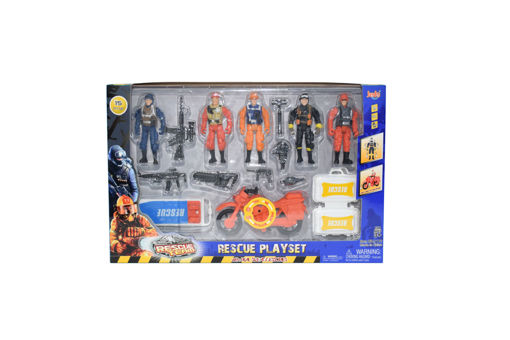 Picture of Rescue Set Included Moto Weapon And Figures 15Pcs