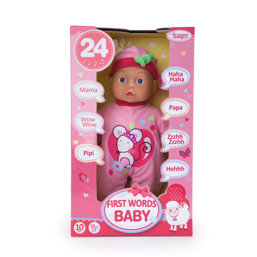 Picture of Bayer-First Words Baby 33Cm With 24 Baby Sounds