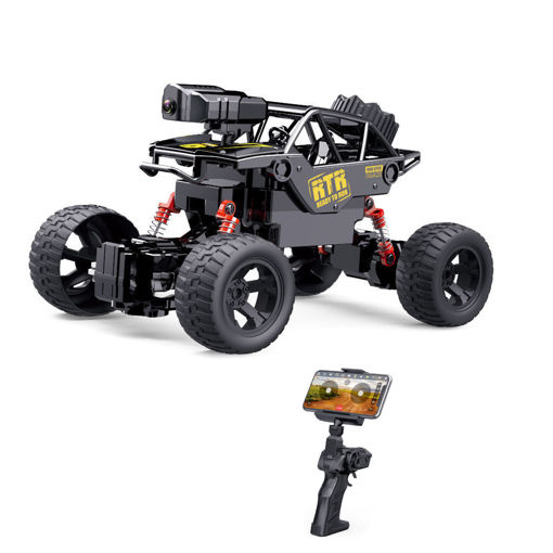 Picture of 1:18 4 Wheel Rc Alloy Climbing Camera Car Black/Red / Gold A