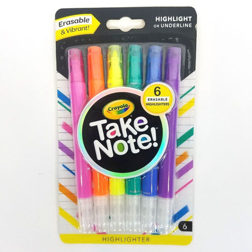 Picture of Crayola Take Note Erasable Highlighters