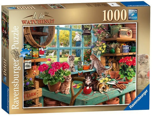 Picture of Ravensburger Is He Watching Puzzle (1000 Pieces)