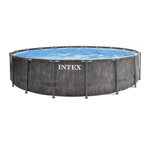 Picture of Intex Agp Circular Prism Frame Premium Pool Set Greywood (457 x 122cm)